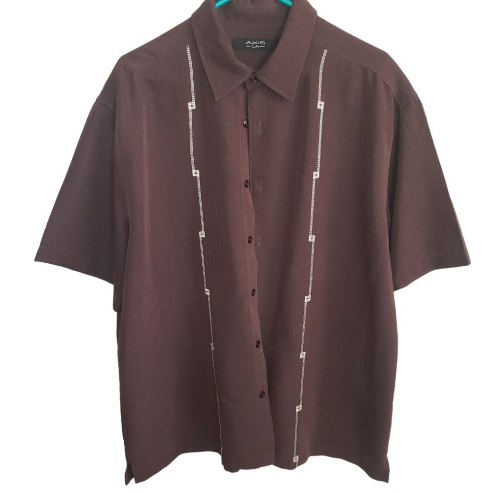 CT1886 Axis LA Brown Short Sleeve Shirt XL